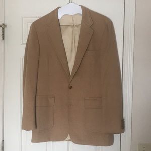 Men’s Classic Camel Wool Sport Coat